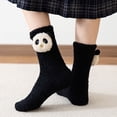 thumbnail image 4 of 7Pairs Cute Fuzzy Socks for Women Winter Fluffy Cozy Plush Slipper Socks Casual Home Sleeping Socks, 4 of 6