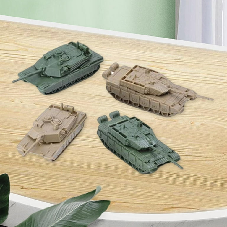 8Pcs 1:144 Scale Tank Model DIY Puzzle 4D Modern Tank Model