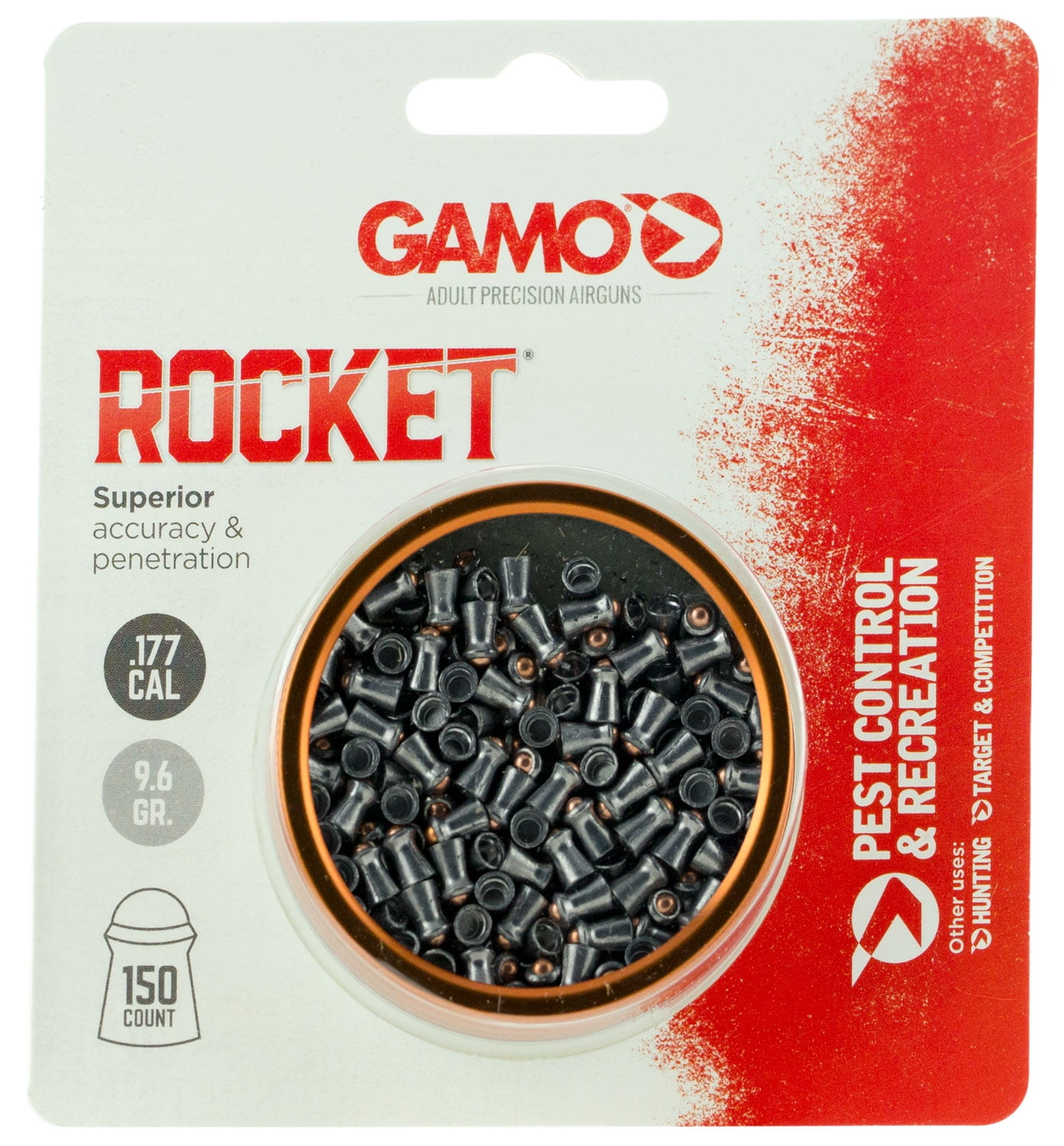 Gamo Rocket .177 Cal 9.6 Grains Ballistic Tip 150ct 632127454 for sale online 