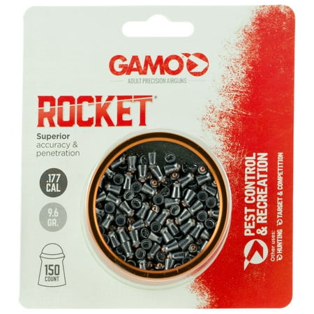 Gamo 632127454 Rocket .177 Pellet Rounded Tip 150