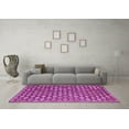 thumbnail image 3 of Ahgly Company Indoor Round Abstract Purple Contemporary Area Rugs, 6' Round, 3 of 4