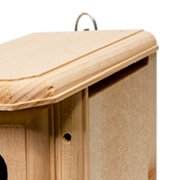 2 Side Open Bluebird House | Observation Nest Box with Clear Viewing Panel & Predator Guard | Hinged Easy-Clean Sides | 1 Pine Insulated Birdhouse | 1.5 Entry | Handcrafted in Maine, USA