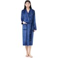 thumbnail image 1 of Sunny Forrest Nautical Bliss navy blue Hooded Robe with pockets. (CA/US, Alpha, Large, X-Large, Regular, Regular, Navy Blue), 1 of 1