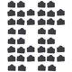 thumbnail image 1 of Puerto de Ethernet Hub RJ45 Cubierta del Casquillo Protector del Enchufe para Anti-Polvo 40Pcs Negro, 1 of 5