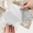 thumbnail image 4 of 8Pcs Waterproof Peel and Stick Wall Stickers Tiles 8" x 4" Gray Brown Marbling PVC Decals Kitchen Backsplash DIY Decor, 4 of 6