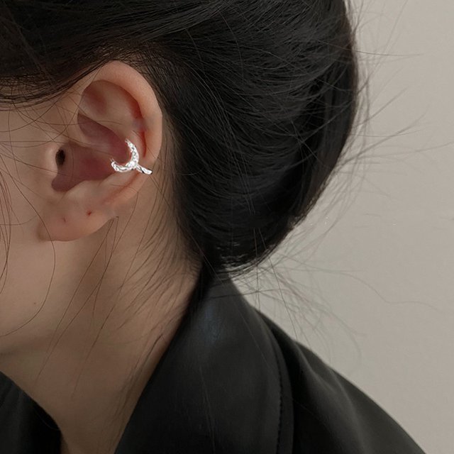12 Unids/set Simple Mariposa Metal Pendientes Para Las Mujeres Perla Oro Plata Cadena Oreja Clip Accesorios De Joyería