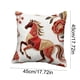 thumbnail image 3 of Yusimy 45 Inch Horse Year Red Festive Printed Pillowcase for Year Living Room Sofa Car Bed Interior Decor, 3 of 6