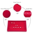 thumbnail image 4 of Mgaxyff Velvet Jewelry Earring Ring Display Organizer Box Tray Holder Storage Showcase, jeweley tray, 4 of 7