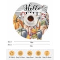 thumbnail image 6 of 15 Inch Round Placemats Set of 4, Fall Non Slip Heat Insulation PP Table Mats, Thanksgiving Pink Orange Blue Pumpkin Grey Wooden Washable Place Mats for Kitchen Dining Party Table Decor, 6 of 7