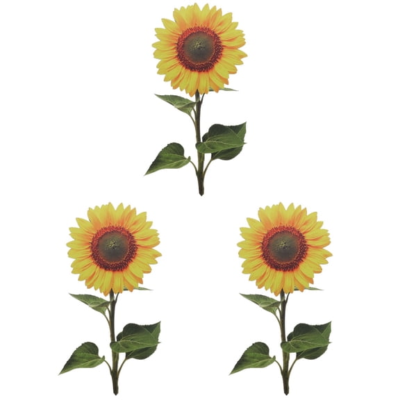 Sunflower Cut Summer Decor Outdoor 3 PCS Three-dimensional Acrylic Ornament Yard Decorations Gifts for Garden