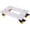 Silver + Aluminium Alloy, variant on Furniture Dolly Trolley Cart 18x12 inch Aluminum Frame with 3 TPU Swivel Casters for Moving and Storage, Silver