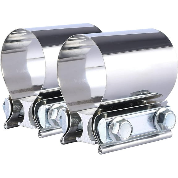 FGJQEFG MT014005, Stainless Steel 3" Butt Joint Exhaust Clamp