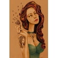 thumbnail image 2 of Goddess, Jami 23x32 Gold Ornate Wood Framed with Double Matting Museum Art Print Titled - Let It Go, 2 of 4