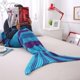 thumbnail image 3 of Manta de cola de sirena, manta de dormir de crochet suave 180*90 cm, 3 of 3
