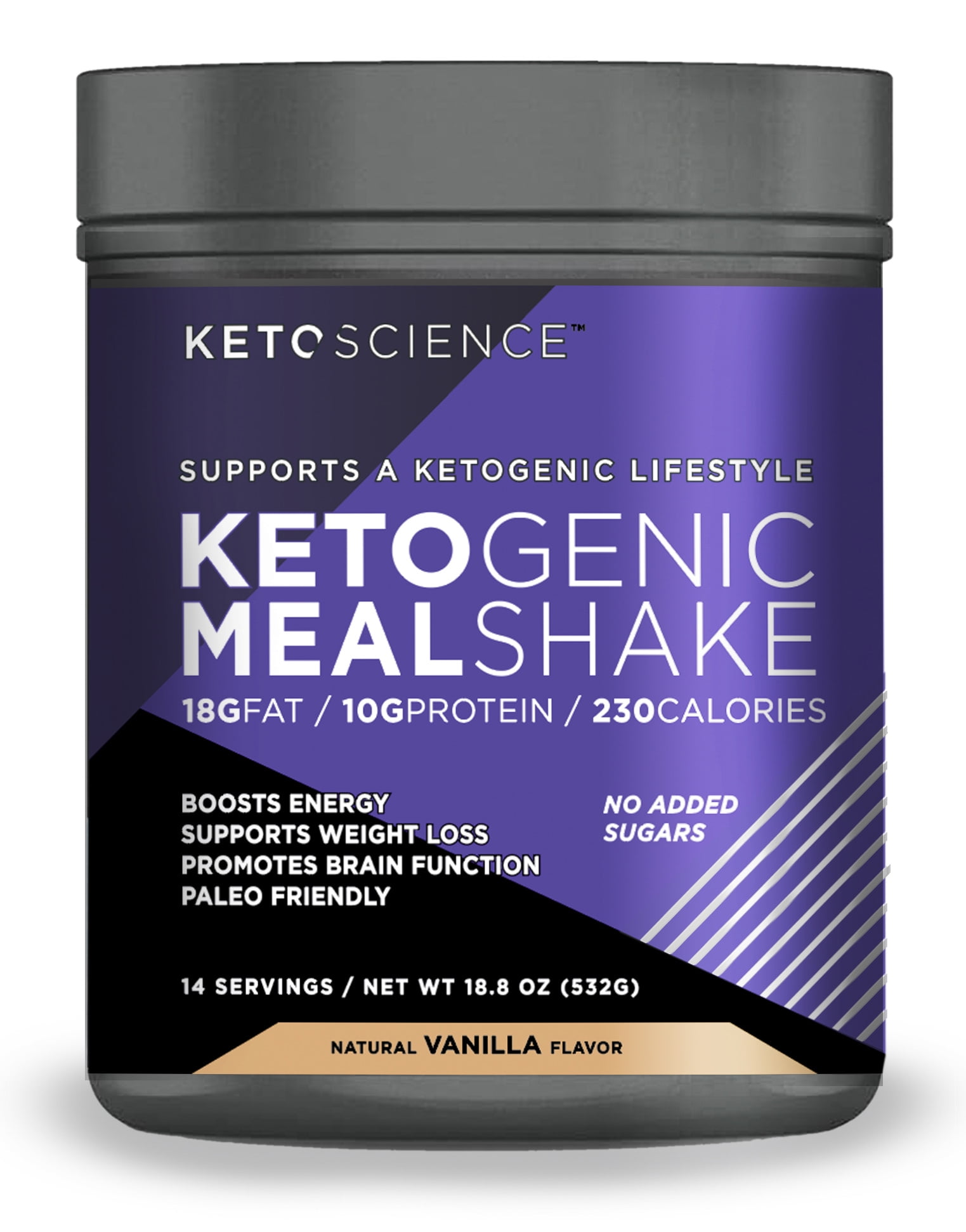 Keto Science Ketogenic Meal Shake Vanilla Dietary ...