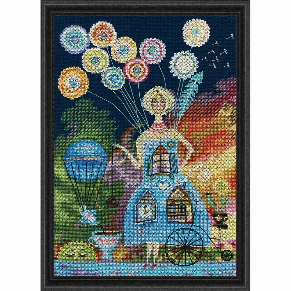 RTO Dandelion Tea Counted Cross-Stitch Kit - Walmart.com - Walmart.com