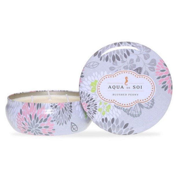 the soi company aqua de soi 100 premium natural soy candle 21 ounces triple wick blushed peony walmart com