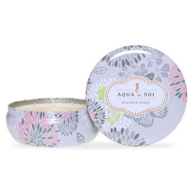 the soi company aqua de soi 100 premium natural soy candle 21 ounces triple wick blushed peony walmart com