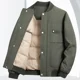 thumbnail image 1 of Chaqueta de plumón de pato blanco de invierno para hombre, cuello de béisbol, chaqueta corta de plumón, cuello alto, ropa de trabajo ligera informal para hombre, 1 of 4