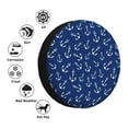 thumbnail image 5 of Bingfone Nautical Anchors Spare Tire Cover Weatherproof Universal Wheel Protectors For Rv Camper Travel Trailer Suv Truck-17 Inch, 5 of 9