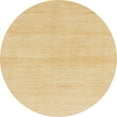 thumbnail image 1 of Ahgly Company Indoor Round Abstract Yellow Solid Area Rugs, 3' Round, 1 of 6
