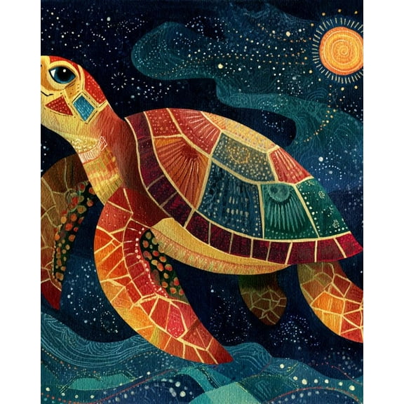 Paint by Numbers for Adults Kids Beginner Collecting Shells in the Stars DIY Acrylic Painting by Numbers Kits with Brushes Acrylic Pigment Home Decoration Gifts 16 x 20 inch