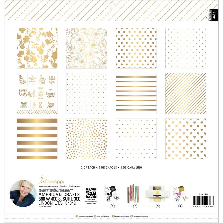 Heidi Swapp - Set Sail Collection - 12 x 12 Double Sided Paper - Circles