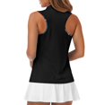 thumbnail image 3 of Chririnla Blue Sea Turtle Womens Golf Shirt Sleeveless Tennis Collared Top Hibiscus Summer Quick Drying Golf Tee Athletic Clothes for Ladies, 3 of 7