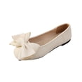 thumbnail image 2 of Samdudou Ballet Flats Closed Toe Bow Knot Slip On Flat Summer Casual Dressy Everyday Ladies Office Style Footwear Outdoor Vacation Daily Wear Lightweight Walking Modern Trendy, 2 of 5