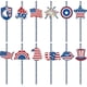thumbnail image 1 of 24pcs/set 4th of July Disposable Straws Flags Decor Well Crafted Patriotic Drinking Straws for American National Day Theme, 1 of 4