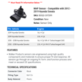thumbnail image 2 of MAP Sensor - Compatible with 2012 - 2019 Hyundai Sonata 2013 2014 2015 2016 2017 2018, 2 of 2