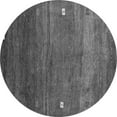thumbnail image 1 of Ahgly Company Machine Washable Indoor Round Abstract Gray Contemporary Area Rugs, 6' Round, 1 of 1