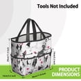 thumbnail image 3 of Garden Tool Bag,Pug and Love Heart Garden Tool Organizer,Garden Gifts,Waterproof Multi-Pocket Garden Tool Storage 11.8x5.5x11.4 Inch(Tools NOT Included), 3 of 6