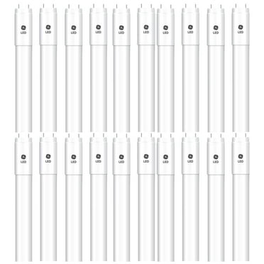 (case of 20) GE Lighting 39494 LED Tube Light Bulb, T8, Non-Dimmable,  Type B Ballast Bypass, 14-Watts, 1750 lumens, 3500K 4-Ft LED upgrade for T8 Fluorescent lamp