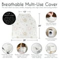 thumbnail image 3 of Sweet Jojo Designs Celestial Pink Gold and Grey Multi Use Baby Car Seat and Nursing Cover, 3 of 6