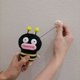 thumbnail image 1 of Llavero de muñeca travieso tímido pez gato personalidad hecho a mano diy colgante de peluche, 1 of 6