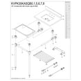 thumbnail image 3 of Kingston Brass KVPK30KASQB5 Templeton 30" Black Granite Console Sink with Acrylic Legs and Shelf (8-Inch, 3-Hole), Black Granite/Oil Rubbed Bronze, 3 of 4