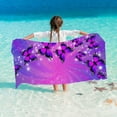 thumbnail image 5 of Beach Towel, Oversized Striped Lightweight Pool Towel for Adults, Men and Women, Travel, Swimming, Quick-Dry Beach Towel, 5 of 6