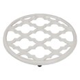 thumbnail image 2 of Home Basics Lattice Collection Cast Iron Trivet, White, 2 of 6