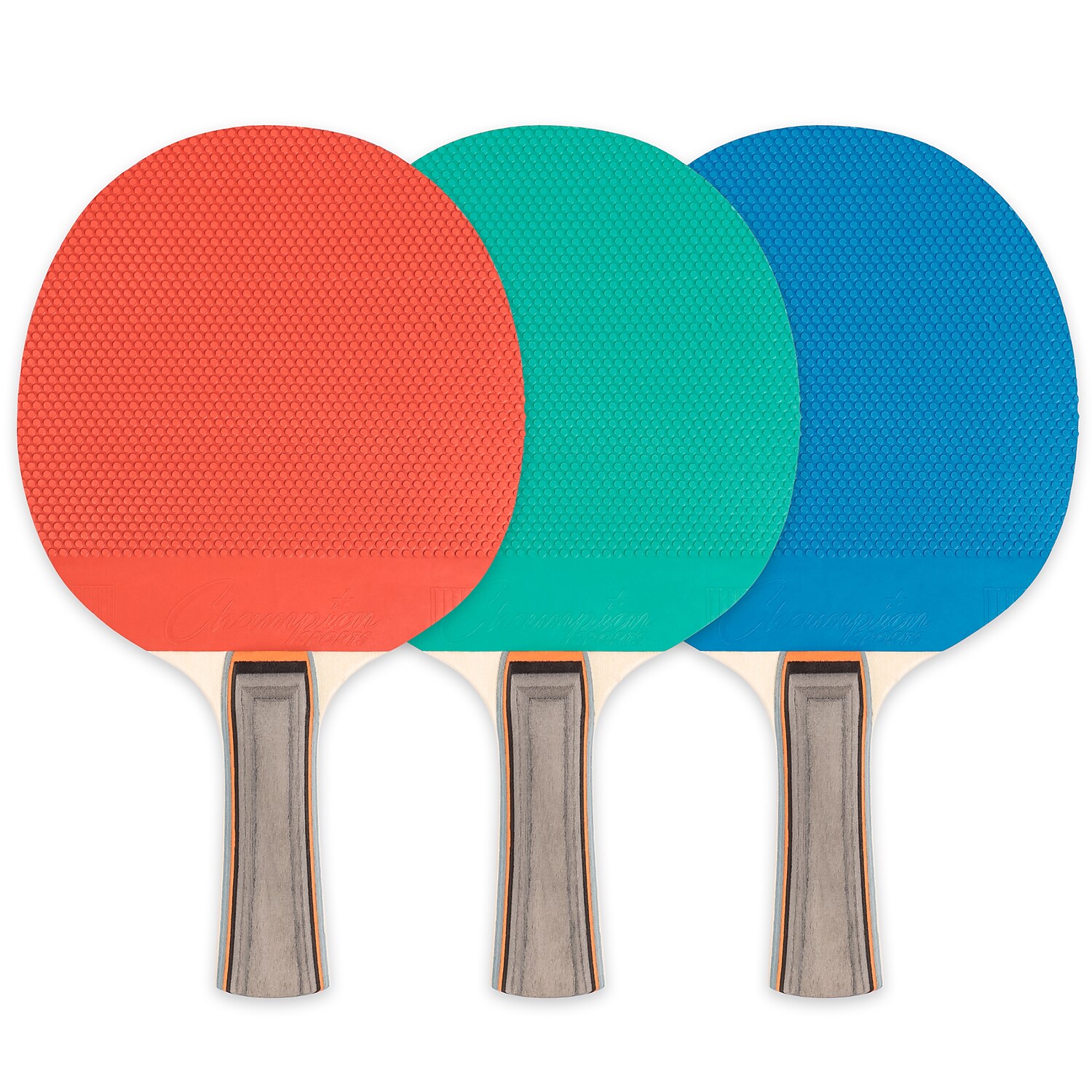 Champion Sports CHSPN1-6 Table Tennis Paddle Rubber Wood - 6 Each