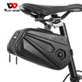thumbnail image 4 of Bolsa de asiento de bicicleta Bolsa de sillín duro impermeable para bicicleta a prueba de arañazos bolsa de cojín para asiento de bicicleta alforja JShteea El nuevo, 4 of 9