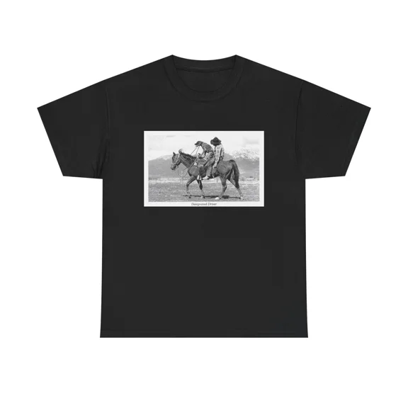 Designated Driver Horse And Dog Country Retro Humor Graphic Cotton Unisex T-Shirt up to size 5XL