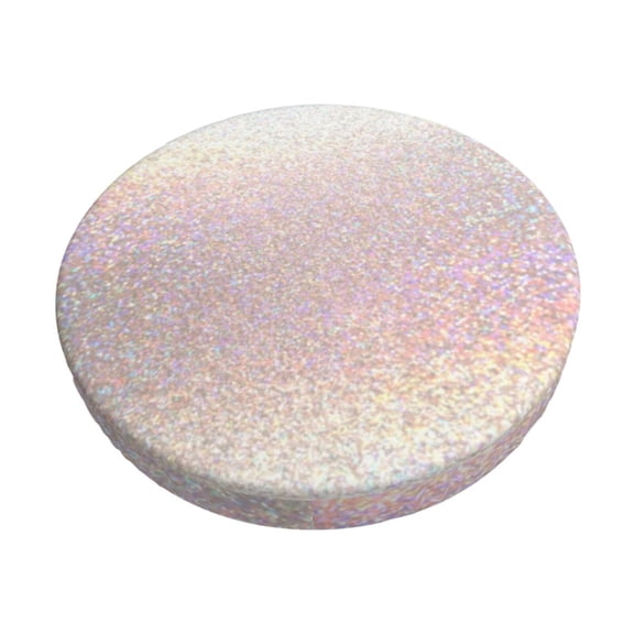 Naloa Glitter Light Pearl Round Bar Stool Cushion Cover 12-14 inch, Fits Kitchen, Office, Restaurant Chairs - 12 inch