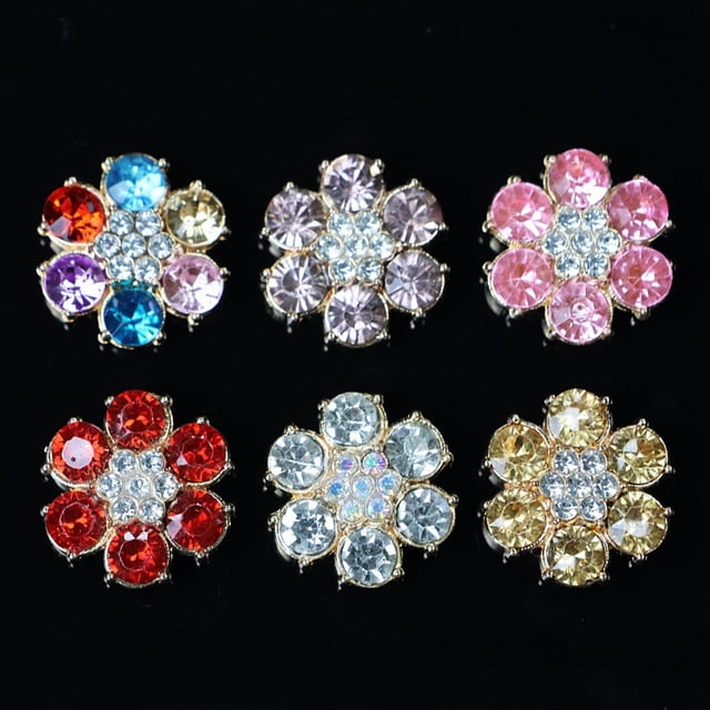 Sparkling Rhinestone Button Covers for Women - Detachable Shirt Clips & Crystal Jewelry for Blouses & DIY Fashion