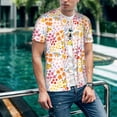 thumbnail image 6 of KLL Colorful Floral for Men's Baseball Shirts,Short Sleeve Casual Shirts Button Down Shirt for Men Beach Summer Wedding Shirt-3X-Large, 6 of 7