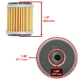 thumbnail image 2 of ATV Parts & Accessories – Durable OEM & Aftermarket Replacement Parts 2 Oil Filter for Yamaha YFZ450V YFZ450 YFZ450X Bill Ballance Edition 06 07 10 Mod-C9C-3425, 2 of 4