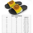 thumbnail image 2 of GZHJMY Stylish Slides for Women Men, Sunflower Soft Flexible Slip-on Sandals Slippers, 2 of 7