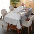 thumbnail image 6 of Rectangular Tablecloth 60x84 Inch – Waterproof Polyester Printed Table Cover, Wrinkle Resistant, Washable for Kitchen & Dining, Marble Liquid Print, 6 of 6