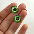 thumbnail image 2 of Bright Green Clockface Steampunk Glass Eyes, 2 of 6