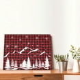 thumbnail image 4 of Balery Christmas Tree Buffalo Plaid Pattern Canvas Decorative Picture – 30x40in Premium Wall Art, Modern Canvas Print for Home Decor（Horizontal）, 4 of 6